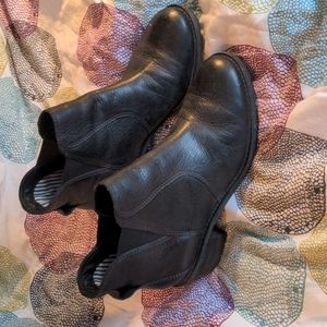 Black ankle boots